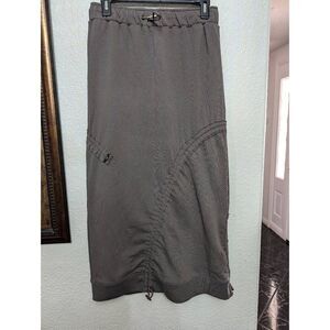 Lesugiatelier adjustable gray midi skirt